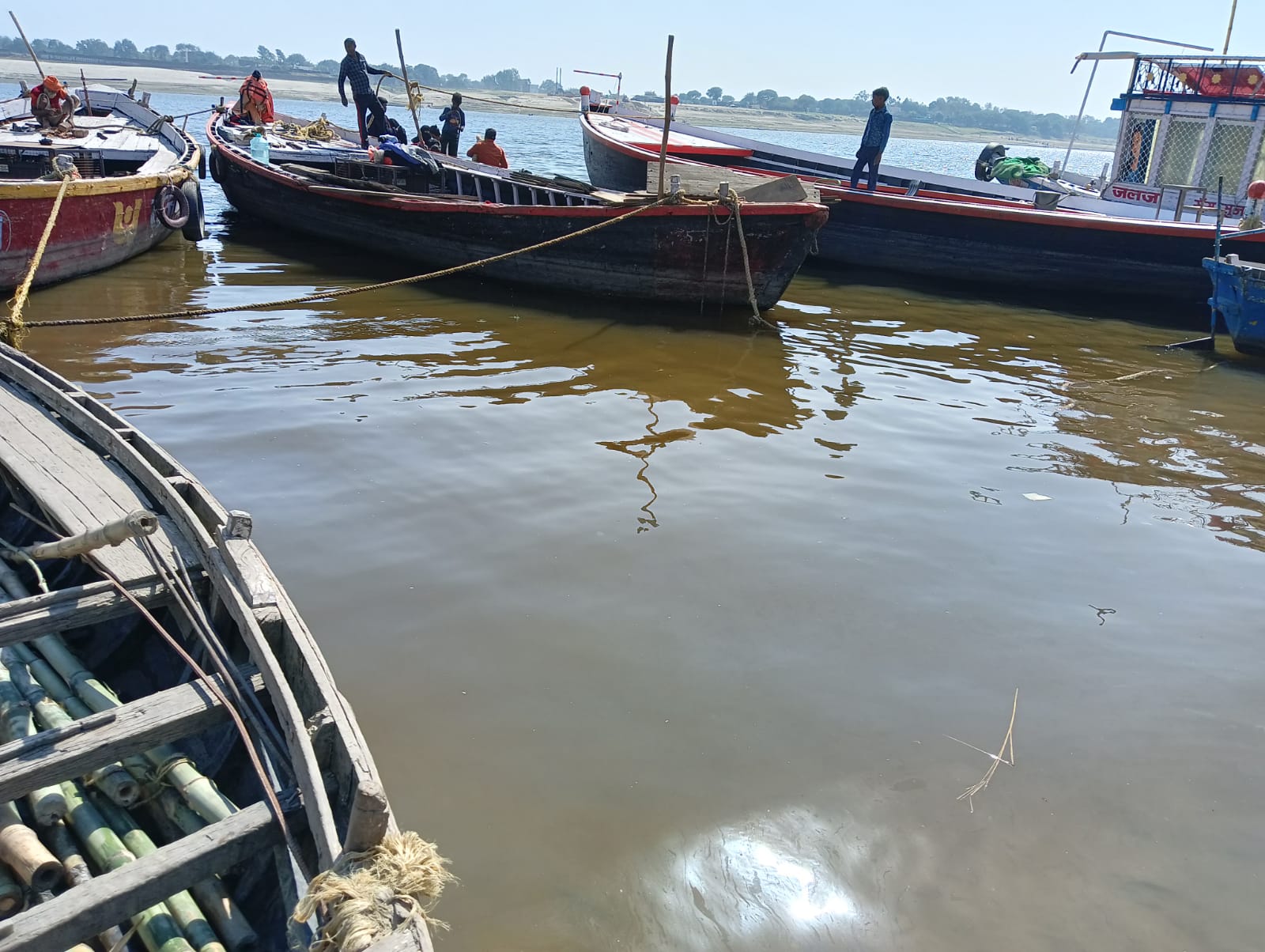 Ganga waters turn black