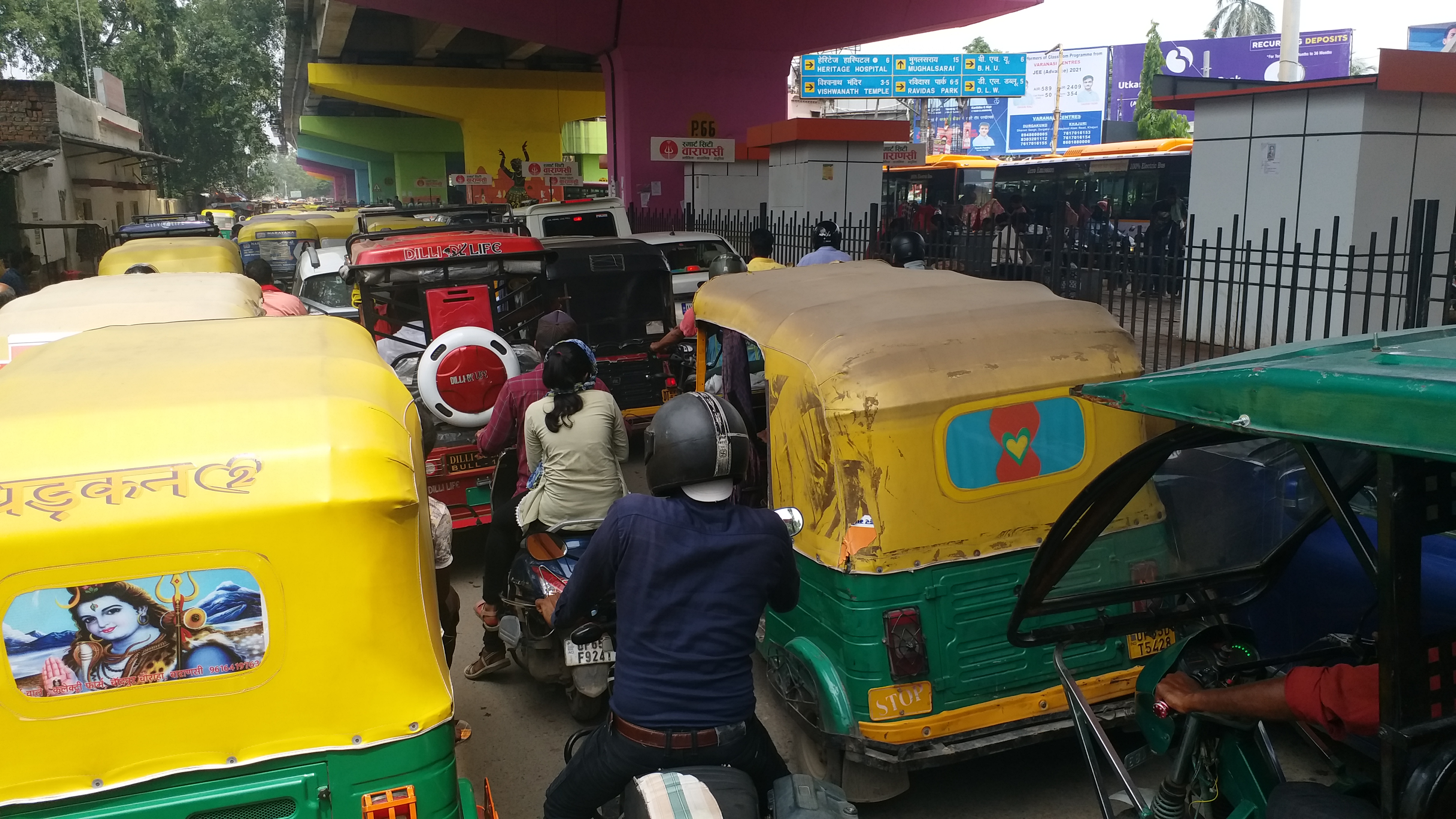 traffic jam in Varanasi