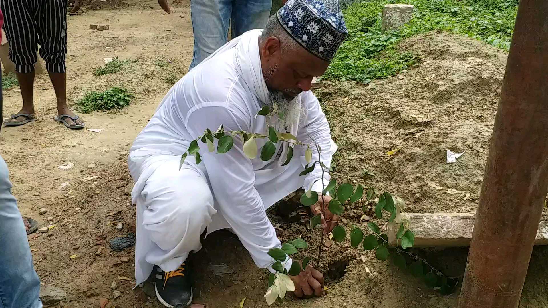 Banaras: Cleaning and planting campaign begins in Qabristan