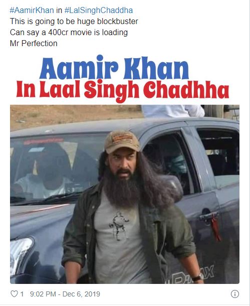 Amazing! Aamir's unrecognizable look from Laal Singh Chaddha sets