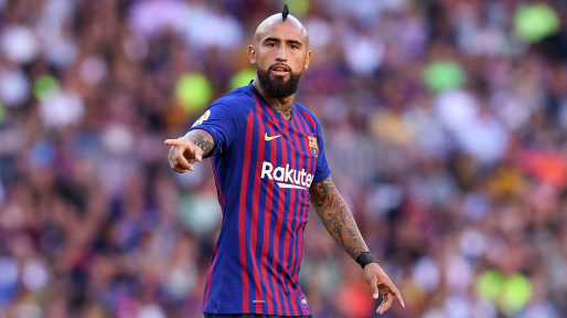 Vidal scored 11 goals for Barcelona from 66 appearances.