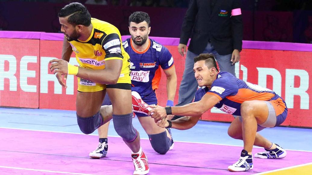 Pro Kabaddi League 7, Maninder Singh, Bengal Warriors, Siddharth Desai, Telugu Titans