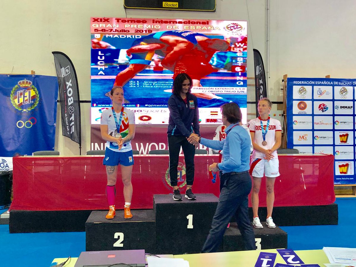 Vinesh Phogat wins gold medal at Grand Prix of Spain.