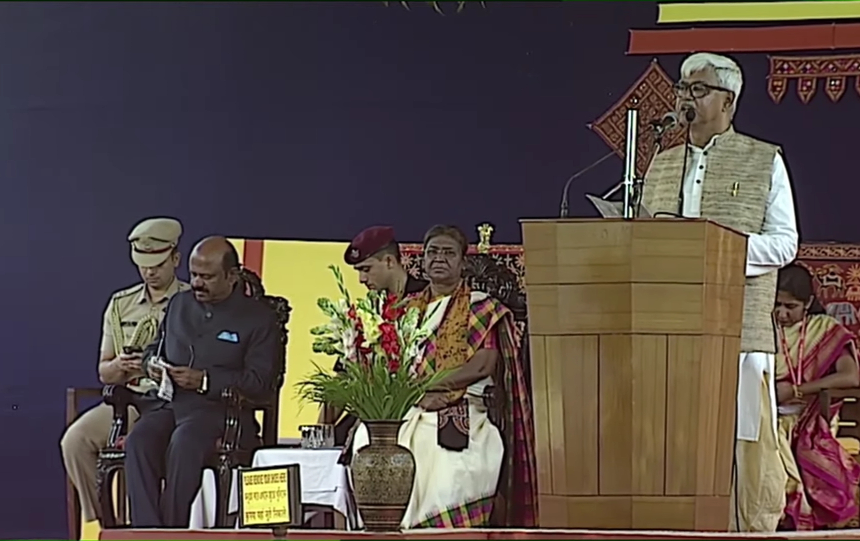 President Droupadi Murmu at Visva Bharati ETV Bharat