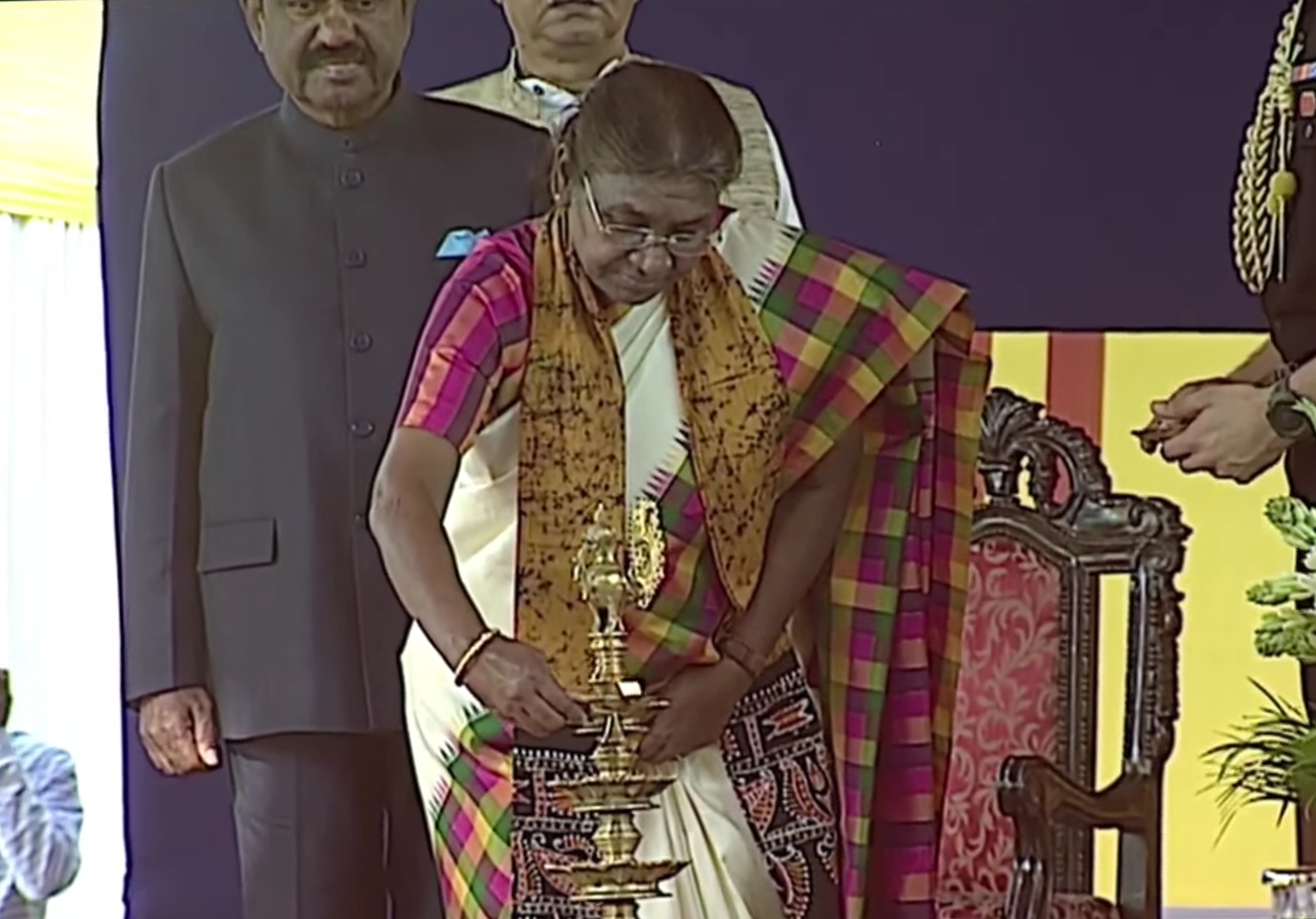 President Droupadi Murmu at Visva Bharati ETV Bharat