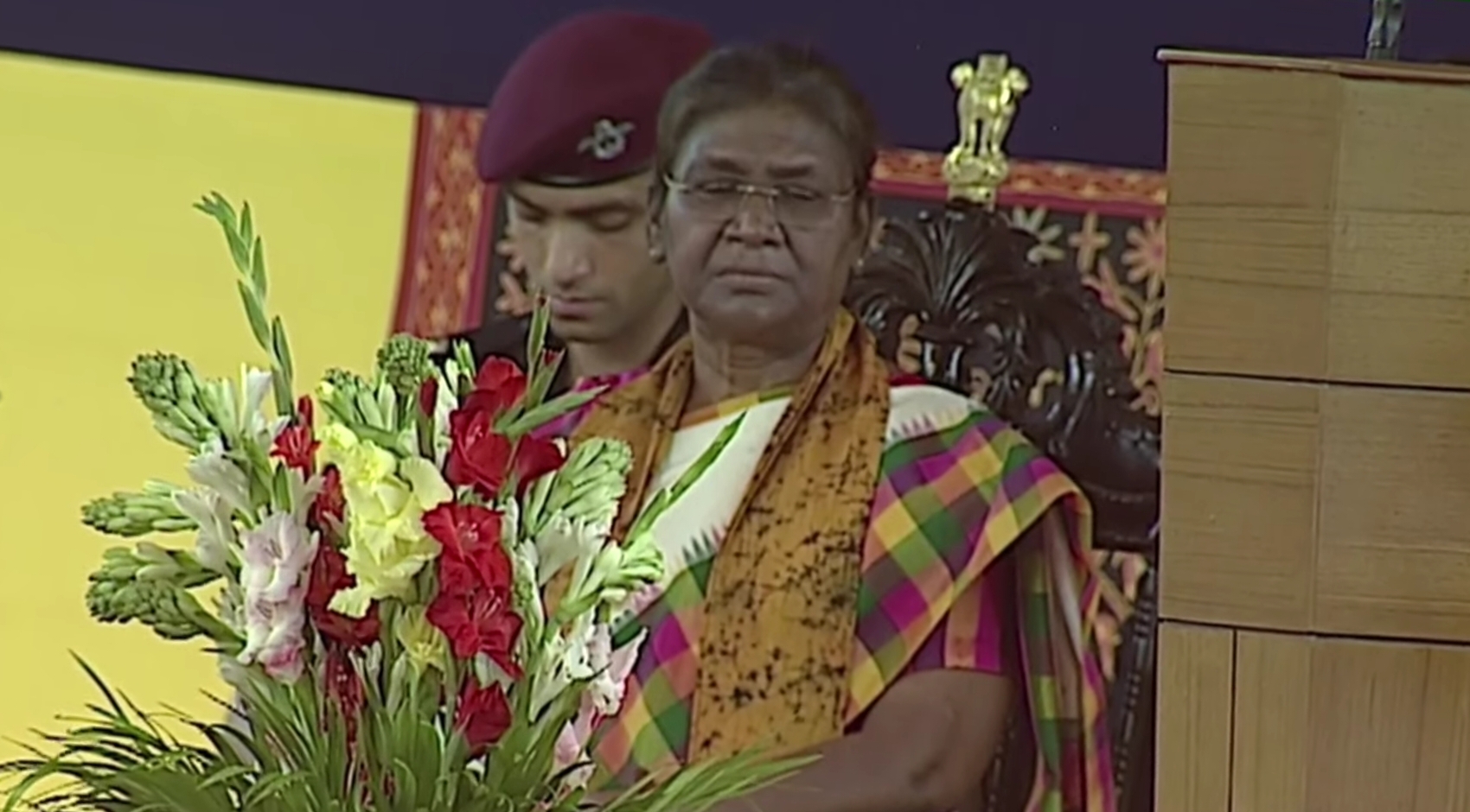 President Droupadi Murmu at Visva Bharati ETV Bharat