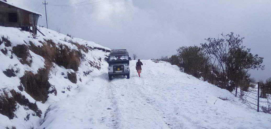 once again fresh snow fall at Darjeeling and Sikkim