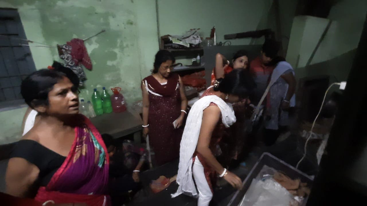 Women team raids shops and destroys illegal country liquor at Jalpaiguri