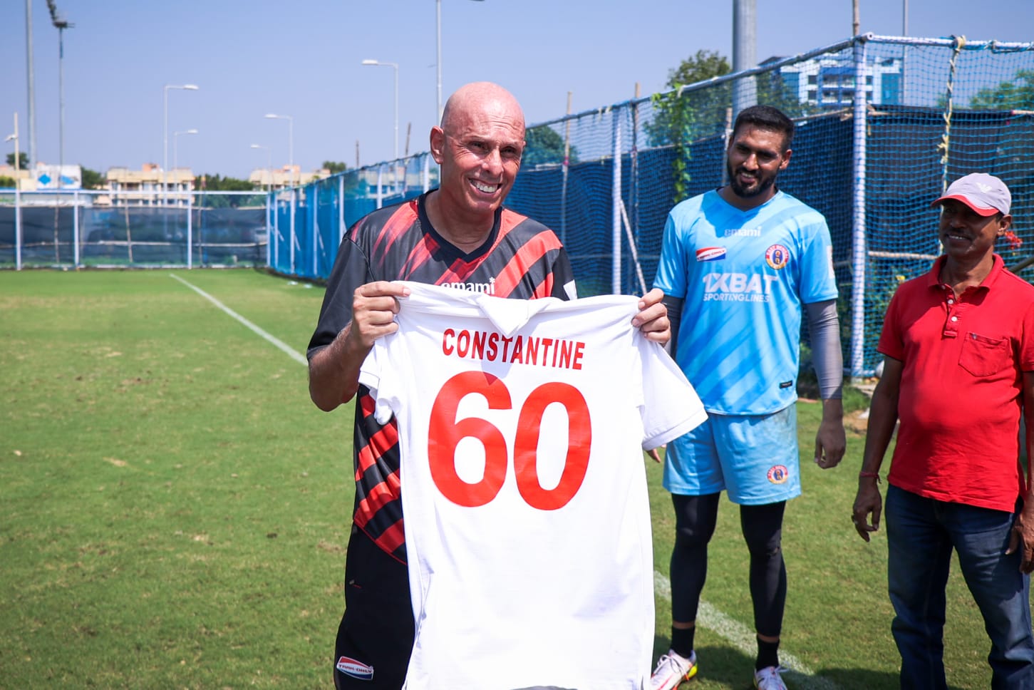 stephen-constantine-celebrates-birthday-in-north-east-united-match-preparation