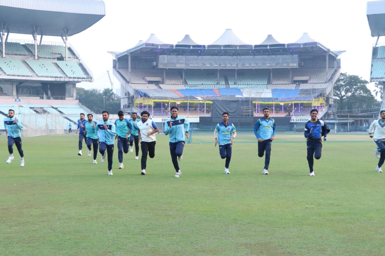 Sourav visits Eden Gardens