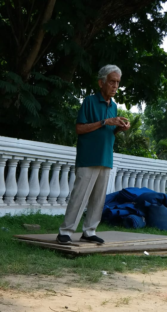 Octogenarian Biswarup Banerjee