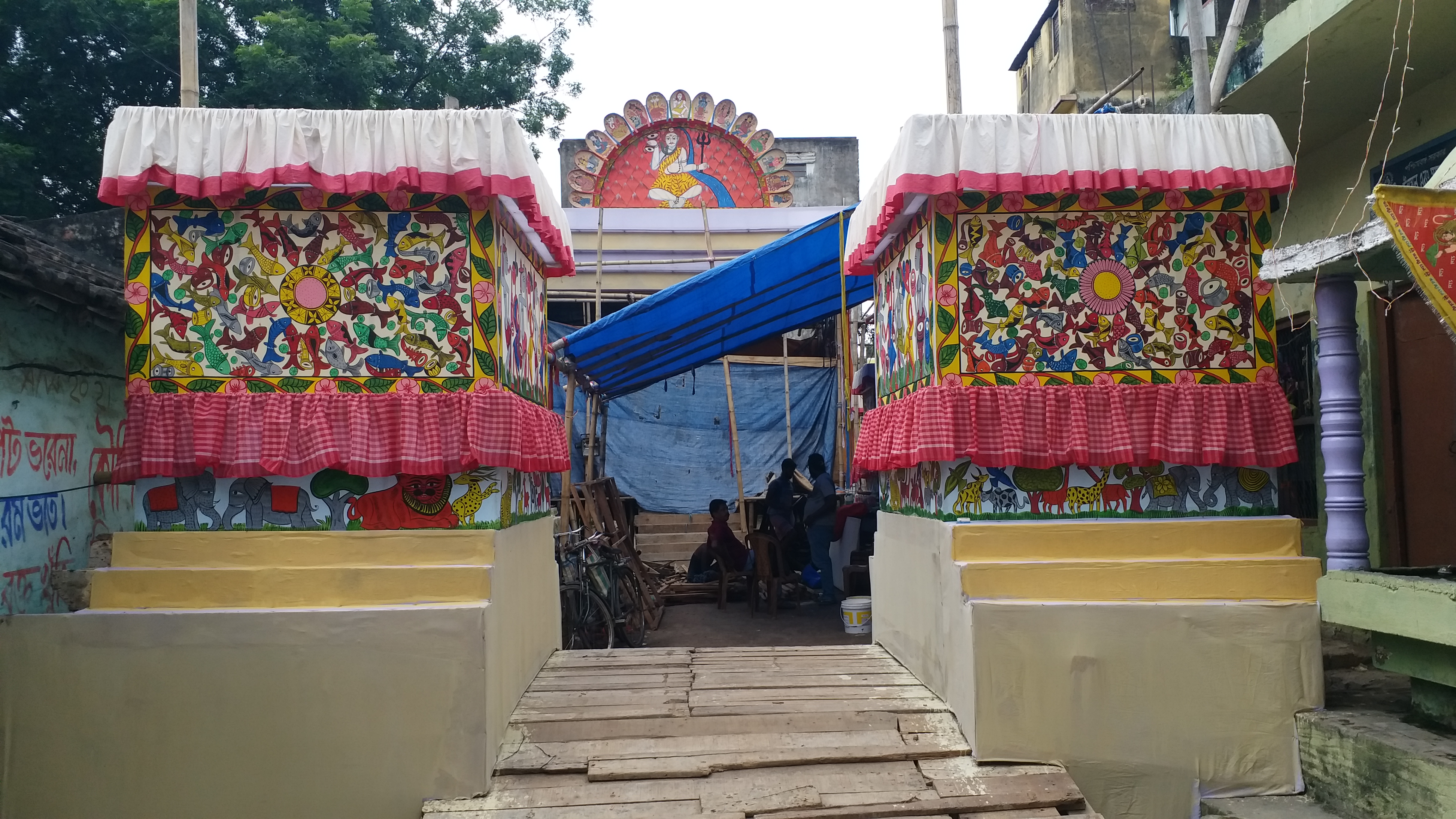 malda kutubpur mistripara sarbajanin durga puja