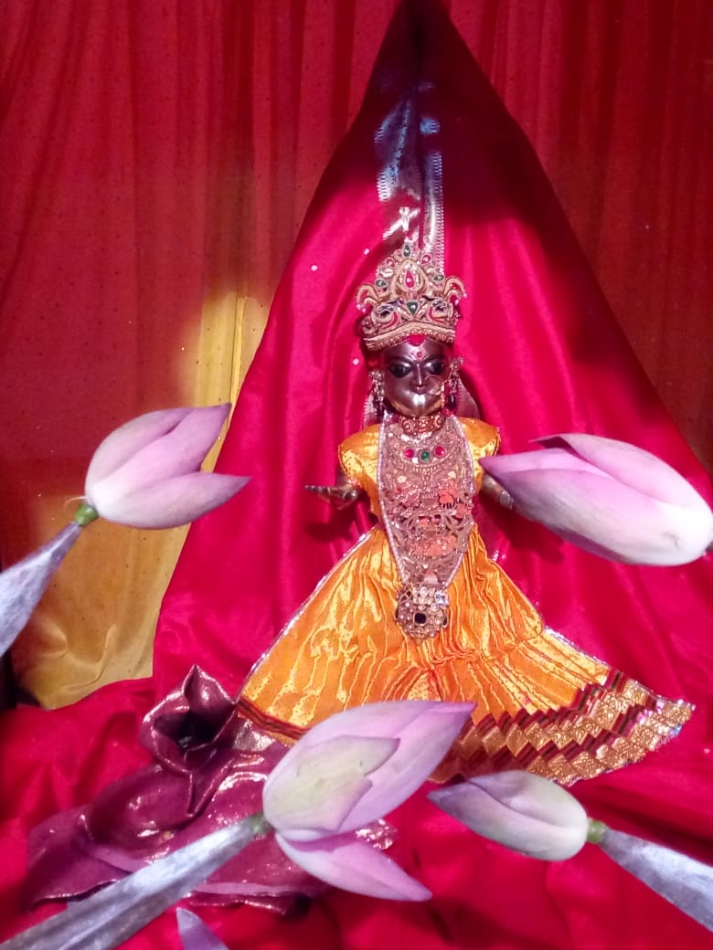 Golden Durga in locker due to corona