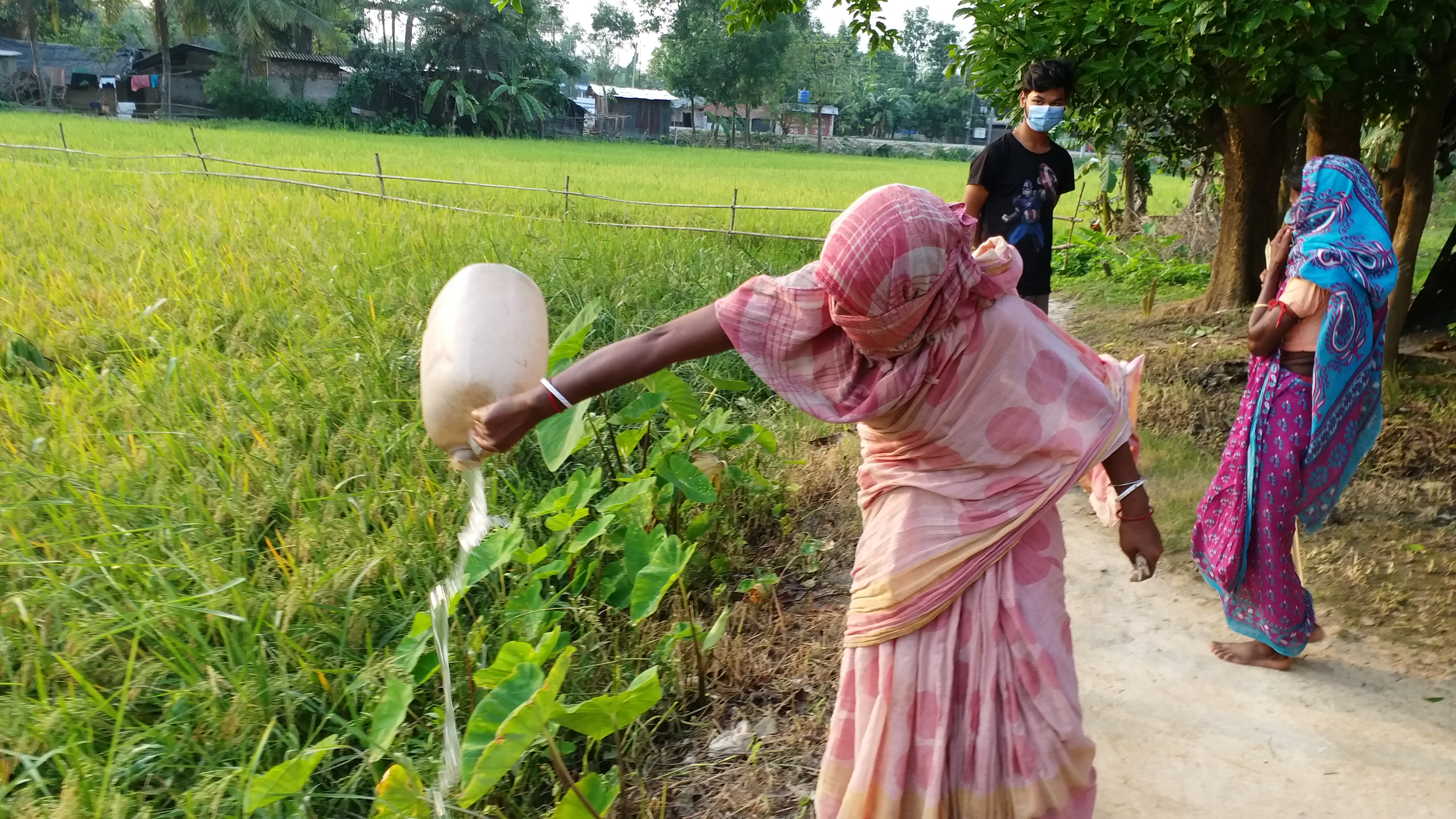 Local woman destroyed illegal-wine-shops