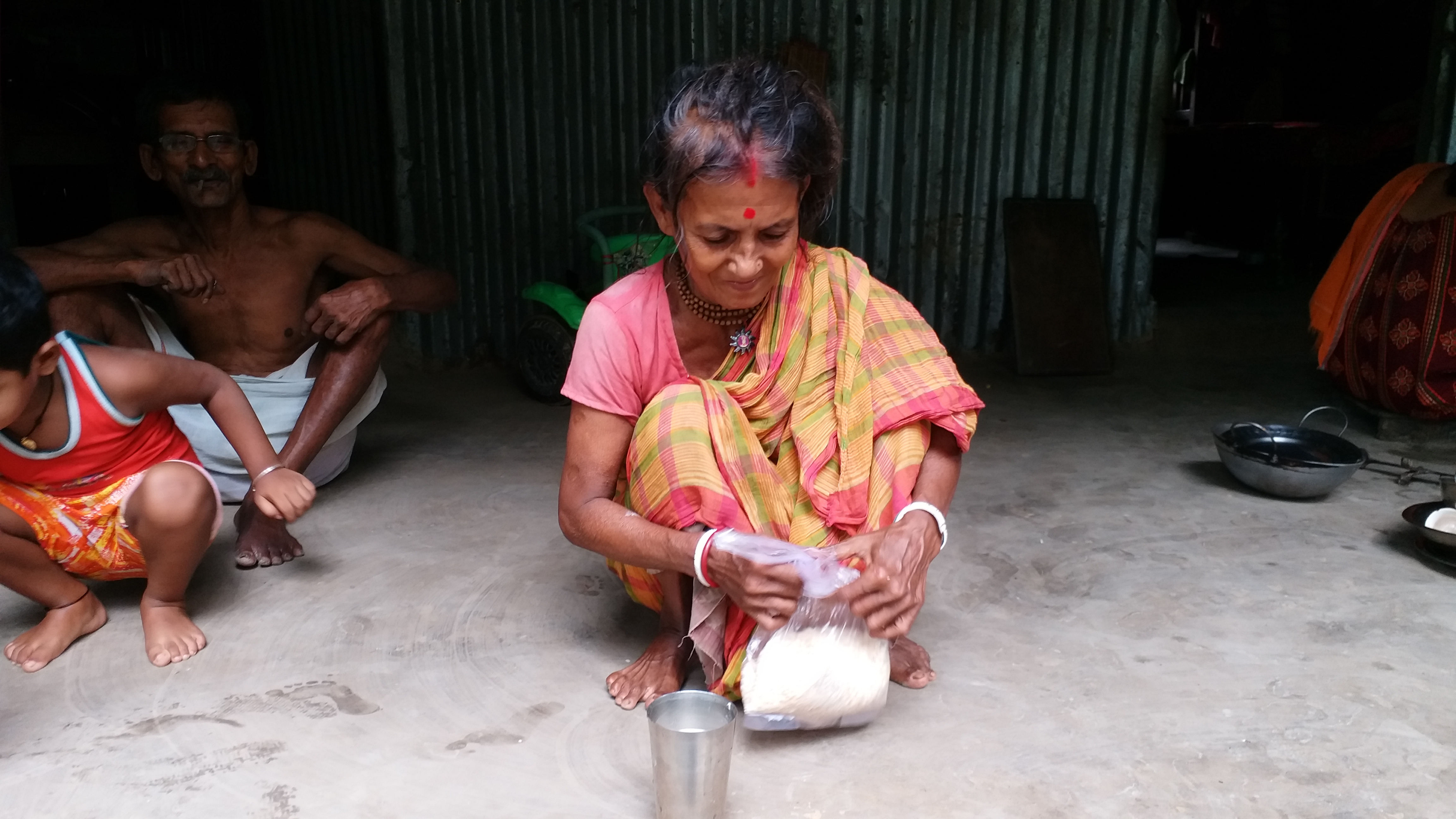 A sixty seven years old Nandarani living only on Milk-Tea and Paan for the last 30 years