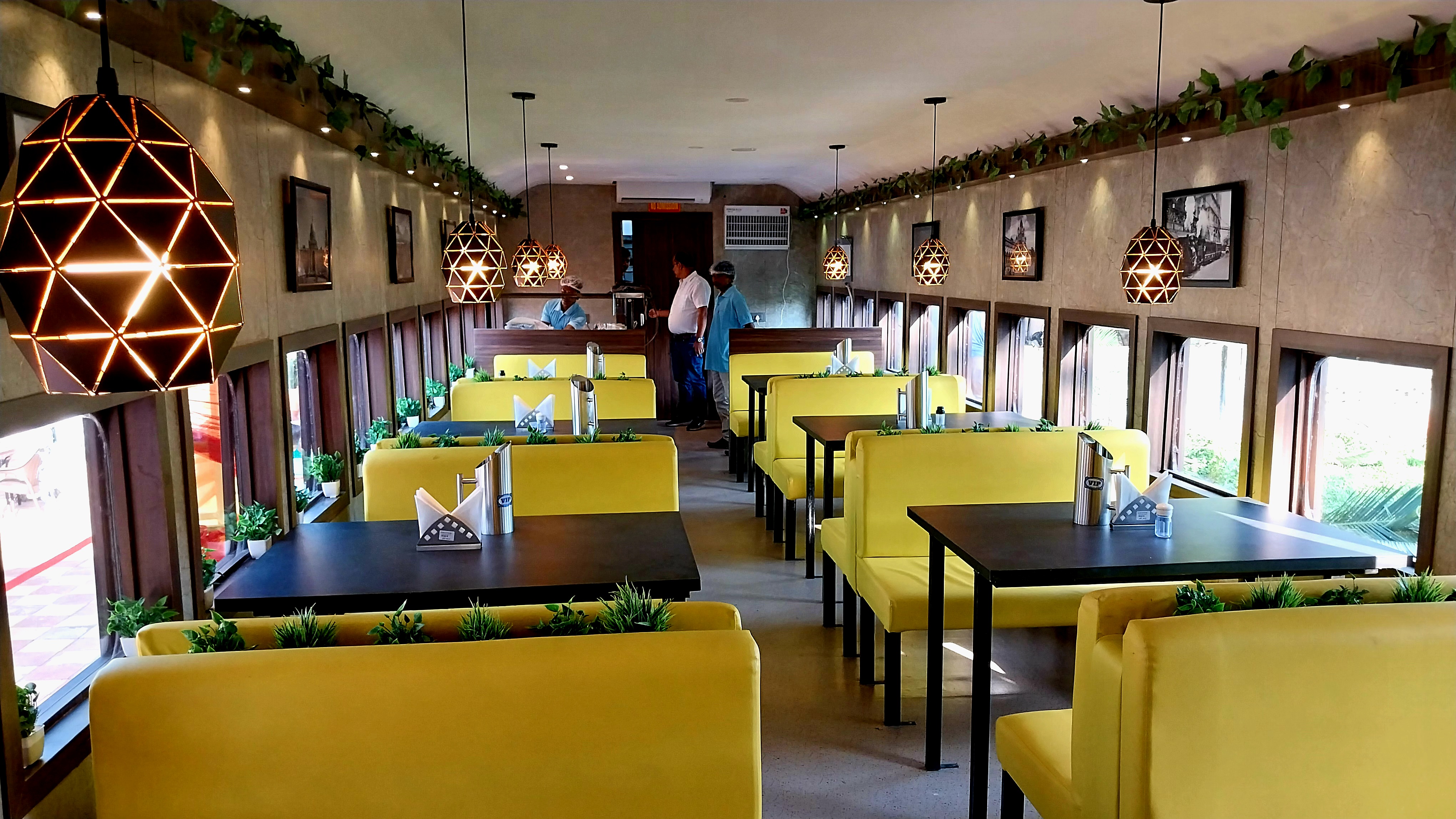 Railway coach restaurant