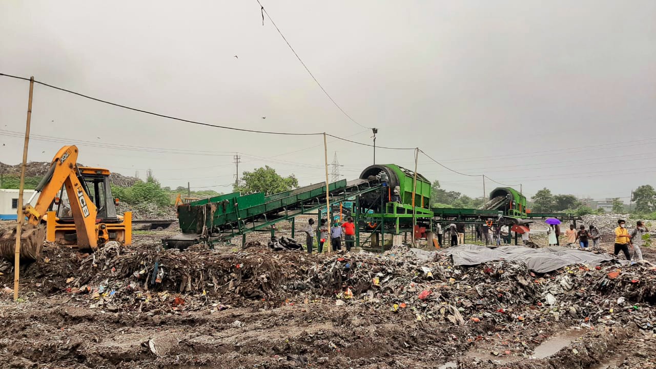 Siliguri Municipal Corporation has started removing the garbage that stored for 70 years