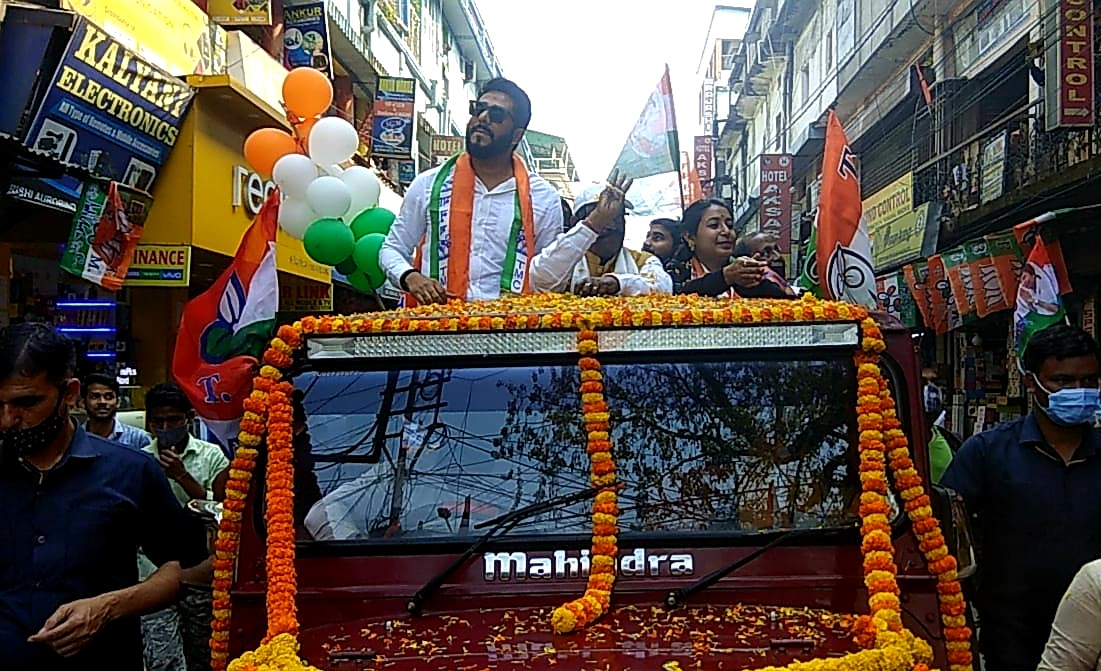 bengal-lop-suvendu-adhikari-at-siliguri-for-municipal-election-campaign