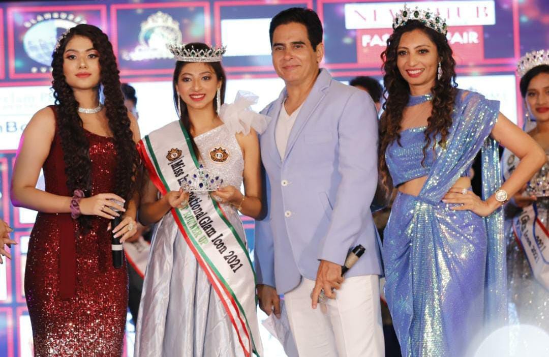 midnapore girl archisha parashar is 1st runner up of international glam icon 2021