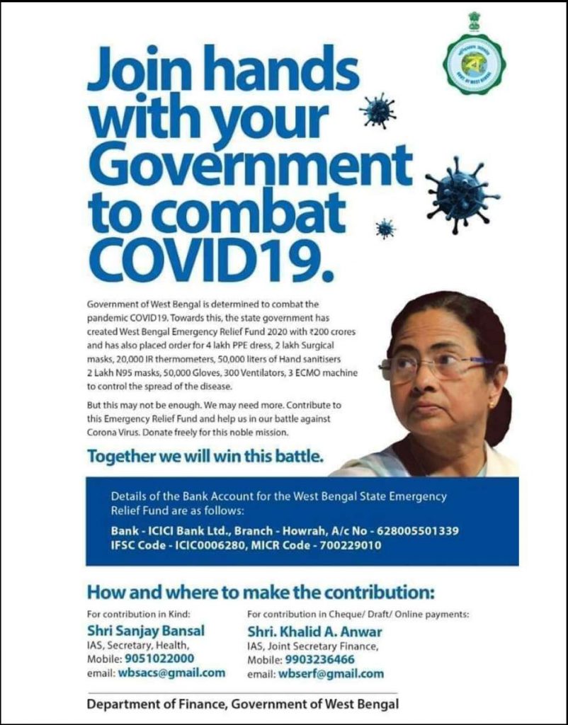 COVID-19 infected 22 people in West Bengal till Monday.