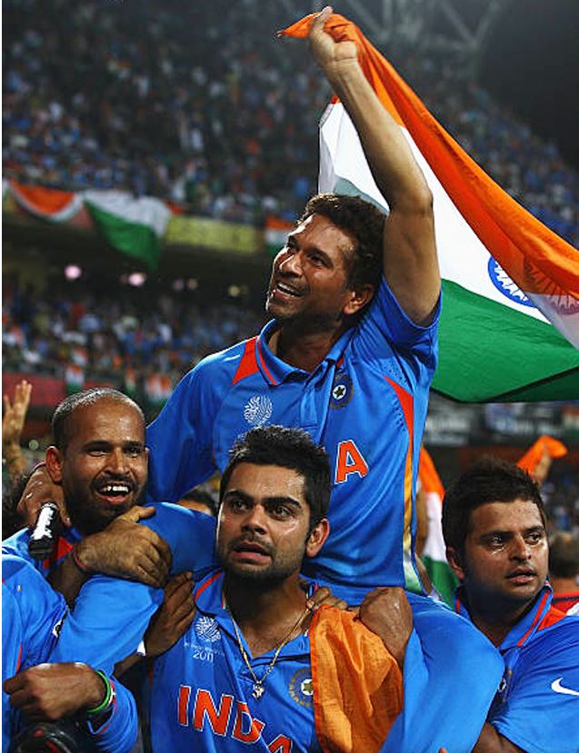 Kohli urges fans to vote for Sachin's 2011 WC moment in Laureus Sporting Moment