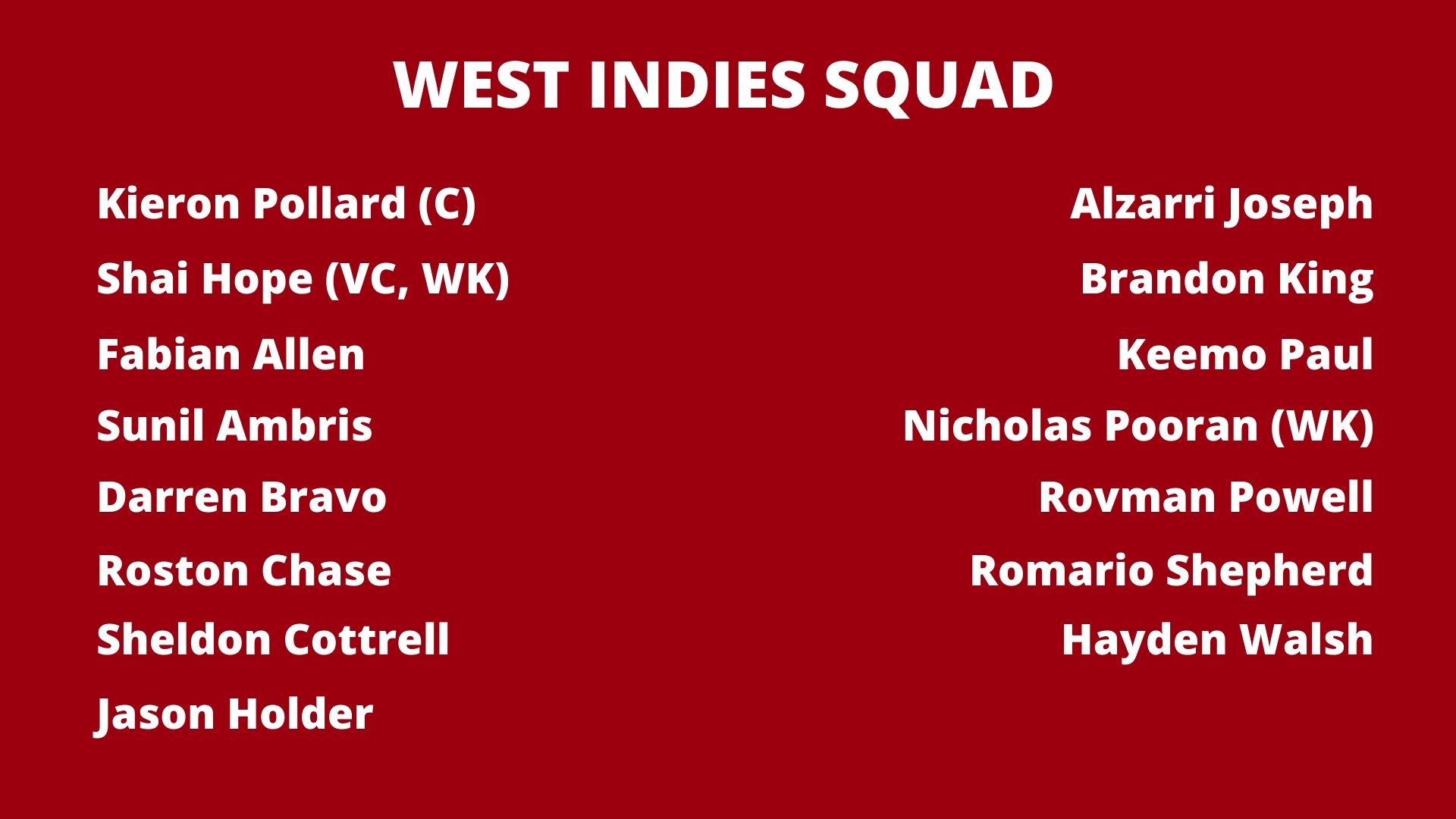 West Indies