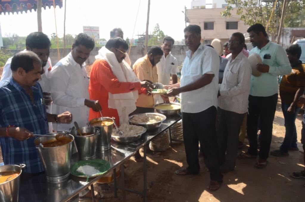 special pooja in sri sri uma nageswara swamy temple at mansurabad in hyderabad by jakkidi prabhakar reddy