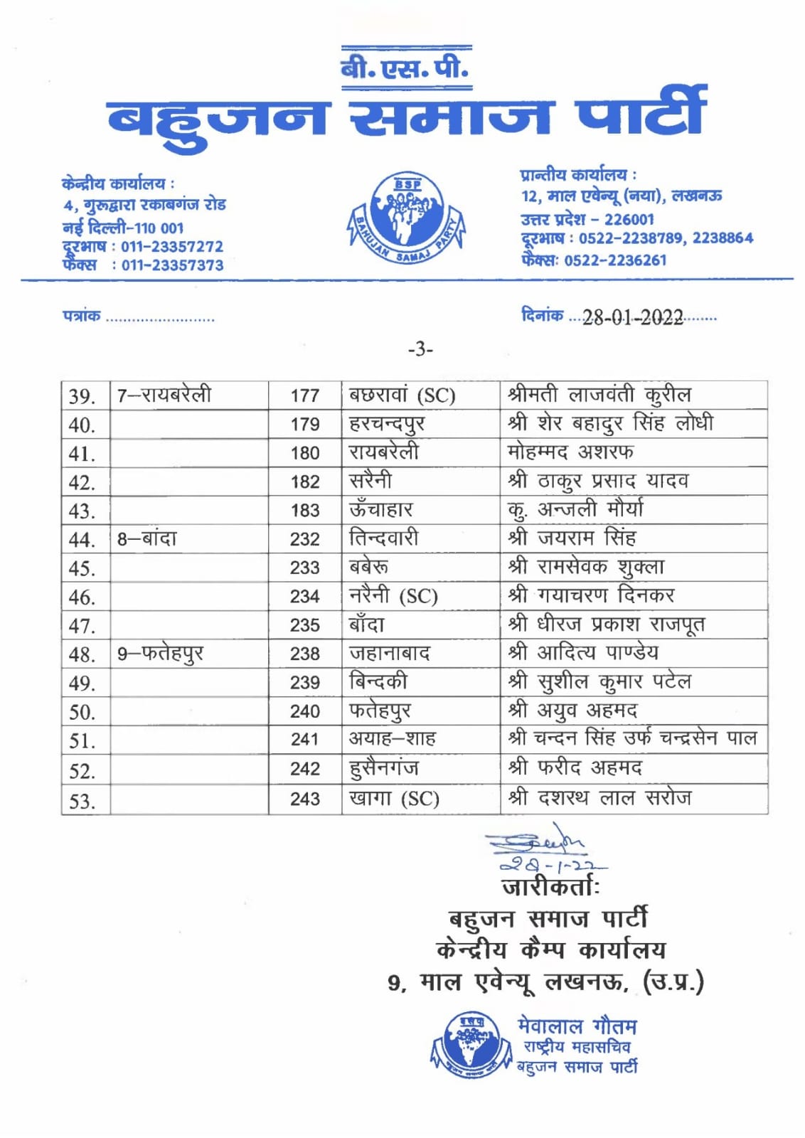 bsp list