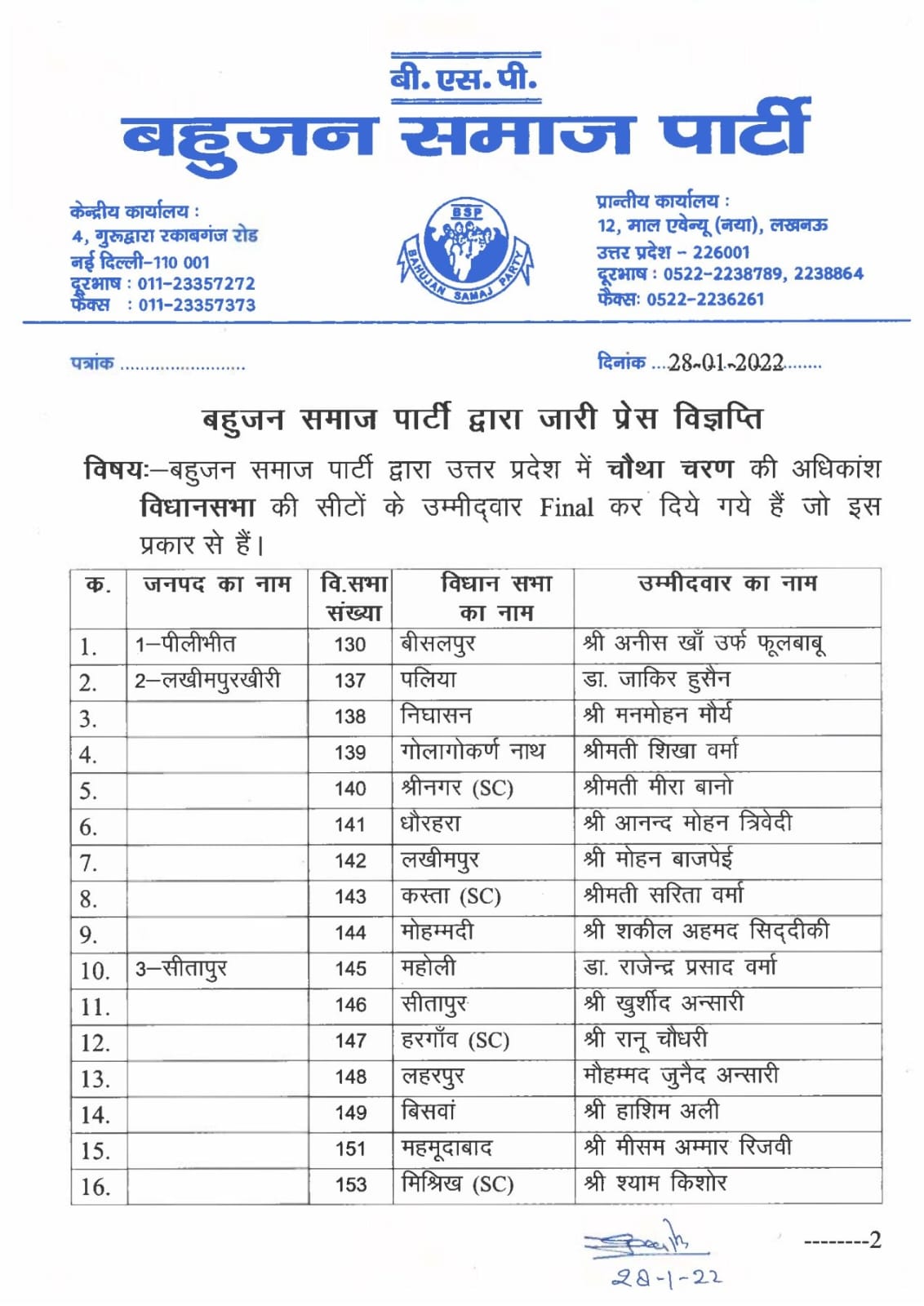 bsp list