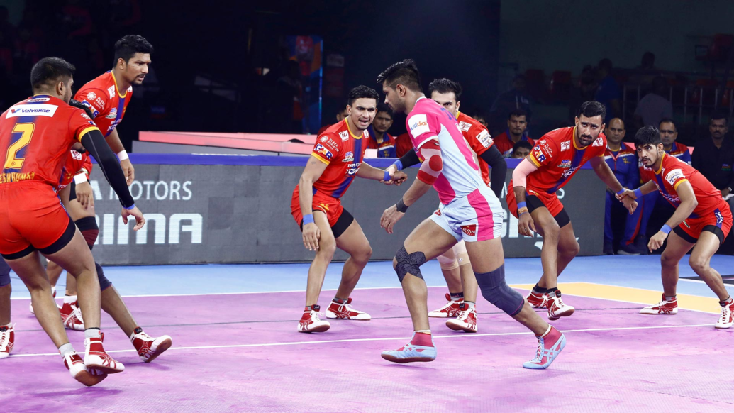 Shrikant Jadhav  Surender Gill  Up Yodha  Jaipur Pink Panthers  Pro Kabaddi