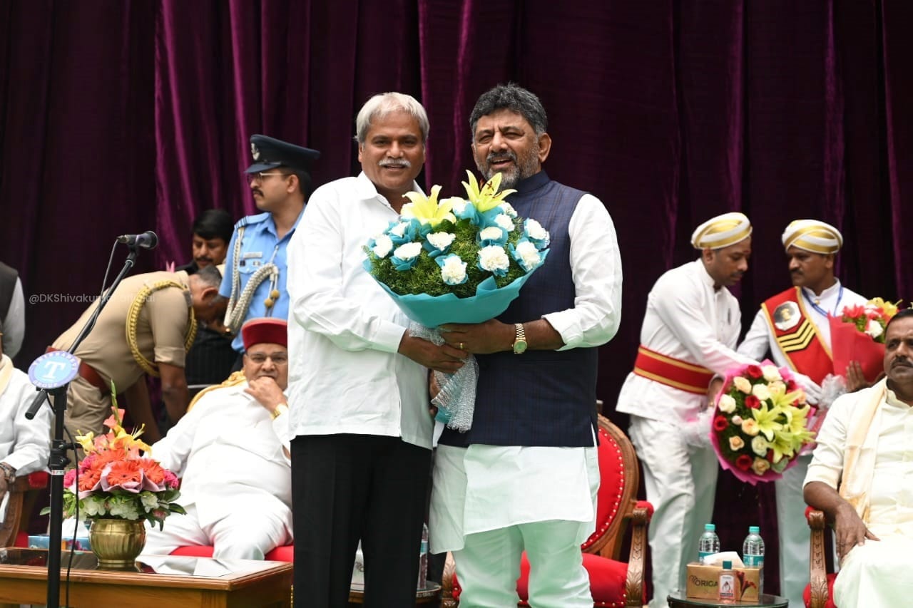 SharanbasappaGowda Darshanapura took charge as a minister for the third time