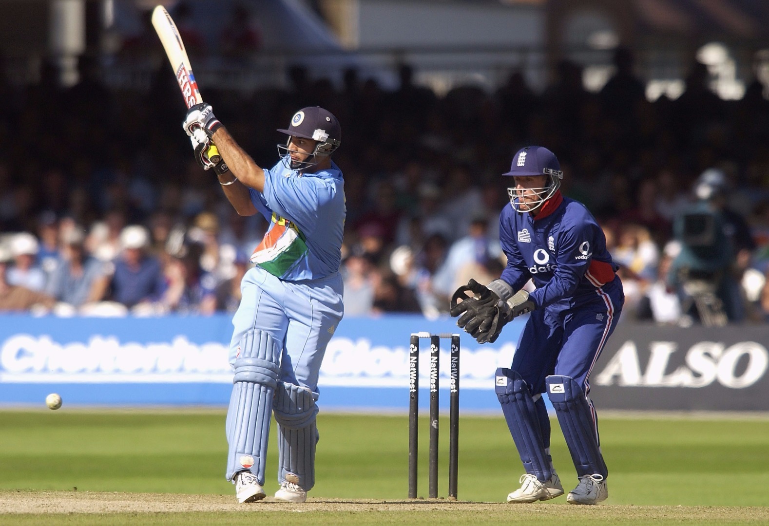 Yuvraj Singh scored 69 off 63 balls vs England in the 2002 NatWest Trophy final.