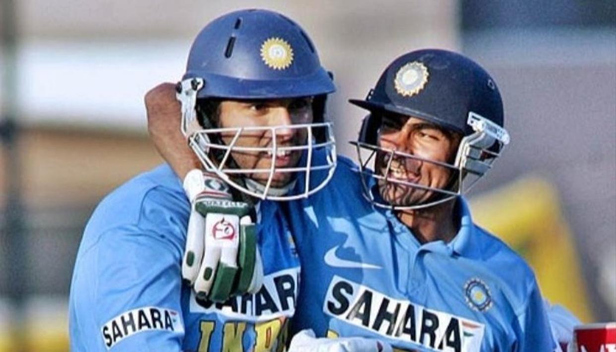 Yuvraj Singh and Mohammad Kaif in Natwest series